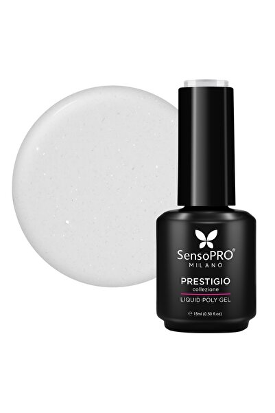 SensoPRO Milano Polygel Lichid PRESTIGIO, Lăptos Transparent, 15ml