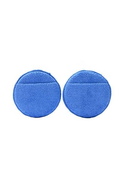 Lawazim Microfiber Wax Applicator Pads 2PCS 12x2cm - Reusable Car Polishing &...