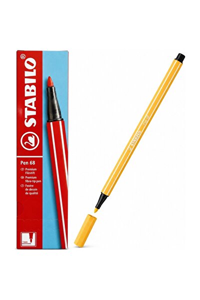 Stabilo Felt Tip Paint Marker 1 mm Light Yellow 68/23 Pack of 10