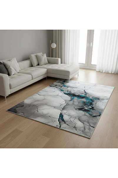 OEM Covor Modern Bella, gri-turcoaz - 100 x 200 cm