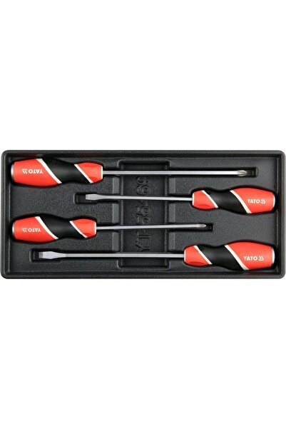 yato GO-THRU Screwdrivers, 4-piece set