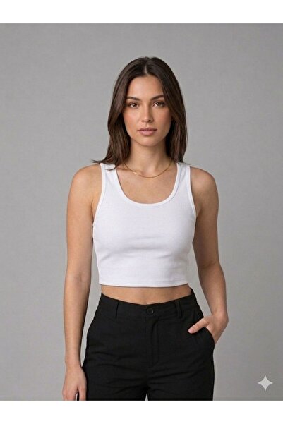 Ydn giyim Crop basic cu guler pătrat pentru femei