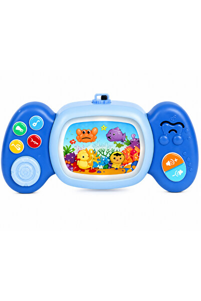 LITTLE ANGEL Baby Musical Toy with Lights & Aquatic Animal Buttons - Blue