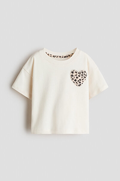 H&M İşlemeli Tişört