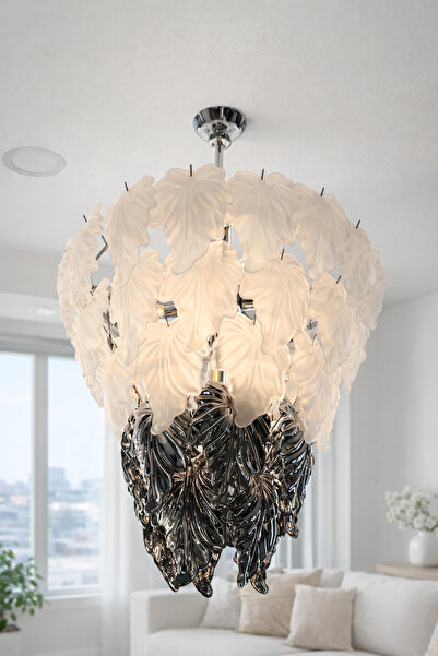 Luna Lighting Seul Model Krom Kaplama Şık Tarz Kristal Salon Oturma Yemek Oda...
