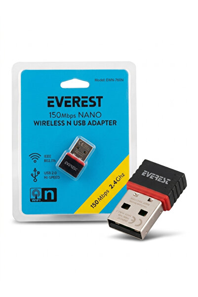Everest EWN-760N 150 Mbps Kablosuz Ağ Adaptörü