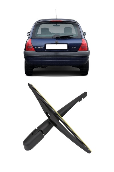 cme parts Renault Clio 2 Mk2 Hb 1998-2005 Uyumlu Arka Cam Silecek Kolu Ve Süp...