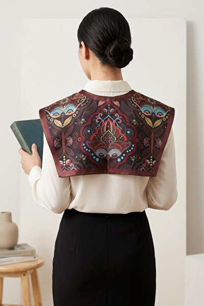 Papuçsepeti Shoe Basket Bohemian Style Ethnic Patterned Women's Shoulder Shawl