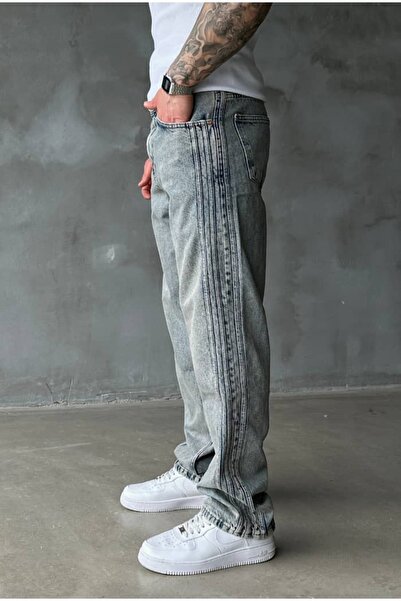 cezstudio Premium široki pantaloni sa prugastim detaljima