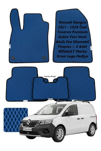 Evamax Design Renault Kangoo 2021 - 2026 Özel Tasarım Premium Kalite Yeni Nes...