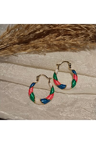 XUPING JEWELRY أقراط دائرية ملونة من Xuping Jewelery