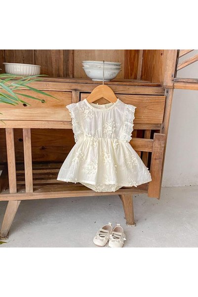 LOOFI Soft Cotton Baby Girls Dress (3 Months - 1 Year 1 Month)- for a Charming Look