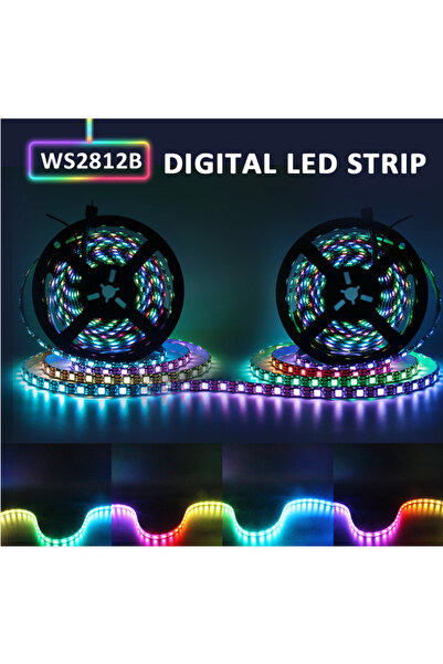 OEM Addressable RGB-IC LED strip WS2812B 30 LED/m IP65 – 5m DC5V, individuall...