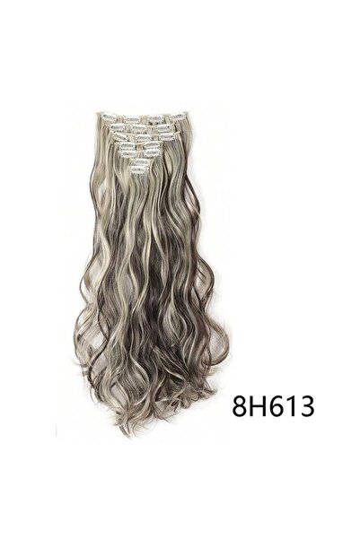 Yongsheng 7PCS Thick Curly Wavy Full Head Clip on in Hair Extensions Double W...