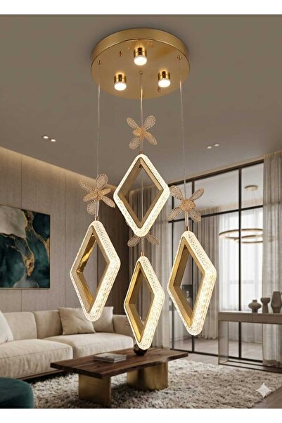 Venta baklava dilim 4 top sarkıt modeli led avize