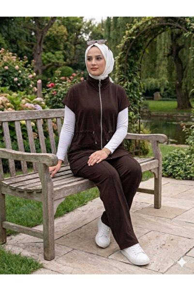MEBA Ženska hijab odjeća od modalne tkanine, letnji prsluk i pantalone, set o...