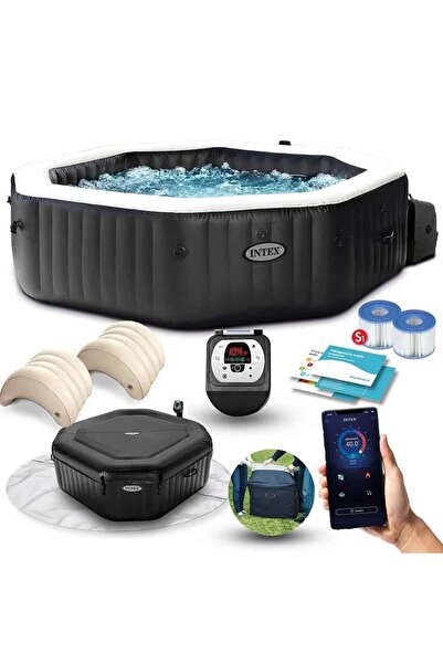 Intex Piscina gonflabila cu hidromasaj Intex, jacuzzi, pompa de filtrare inco...