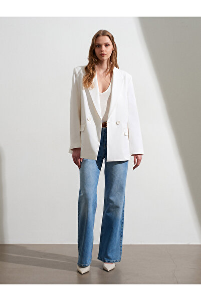 Dilvin 60801 Blazer Jacket-Light Stone