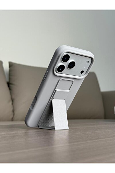 FASHION CASE Premium Foldable Kickstand Silicone Case for iPhone 17 Pro - Sli...