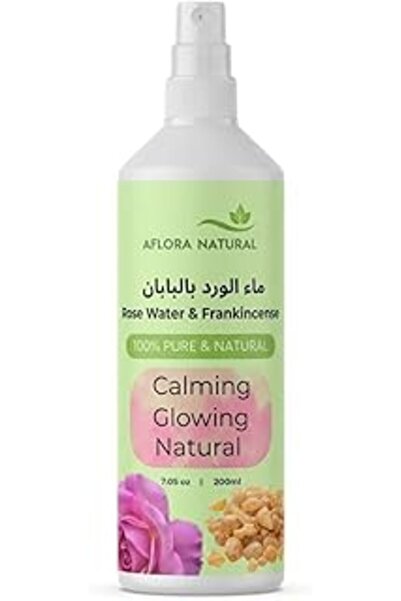 AFLORA Rose Water Facial Mist with Frankincense, Toning Toner for Radiant, Sm...