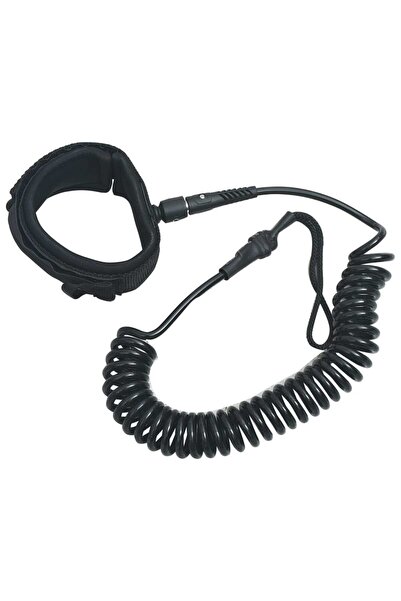 vidaxl Spiral SUP board leash, black, 10 inches