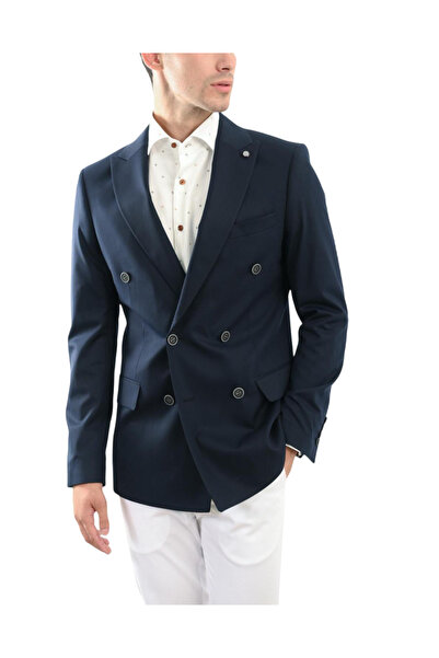 Vittorio Ανδρικό Σακάκι Navy Μπλε FIRENZE-BLUE