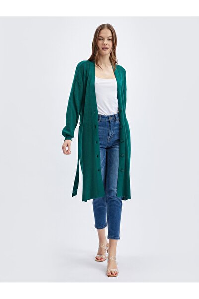 ORSAY Blue-green women's long cardigan