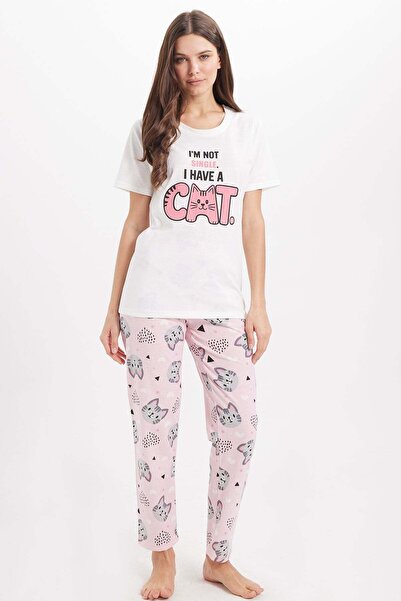 Tudors Women's Regular Fit Classic Cut Cotton Crew Neck Short Sleeve Printed ...