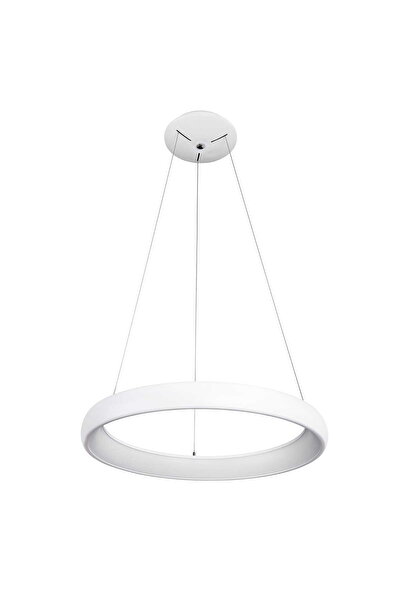 Italux Lustră suspendată modernă cu LED Alessia, Acril/Aluminiu alb, LED inte...