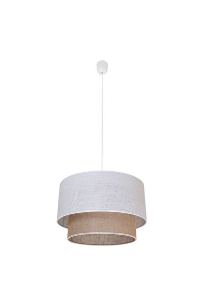 Milagro Lampă suspendată de tavan BUENO, stil scandinav, din iută, cu abajur ...