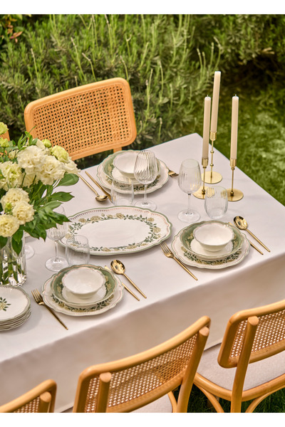 Bella Maison Rebecca New Bone 24 Parça 6 Kişilik Yemek Takımı