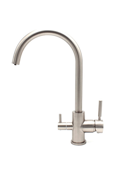 awe 3-way faucet, brass, DG-B3302-NK, kitchen, adjustable flow, nickel