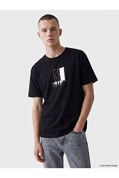 LC Waikiki Tricou bărbătesc imprimat cu guler rotund