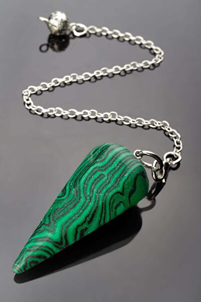 VectoraWorks Squeeze Malachite Natural Stone 18X42Mm Pandul Pendulum