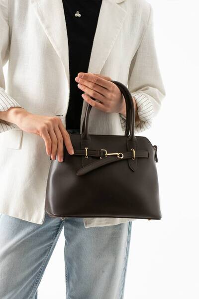 WİKİDAYS.S MODA TRENDİ Women's Handbag with Gold Metal Detail - Medium Size S...