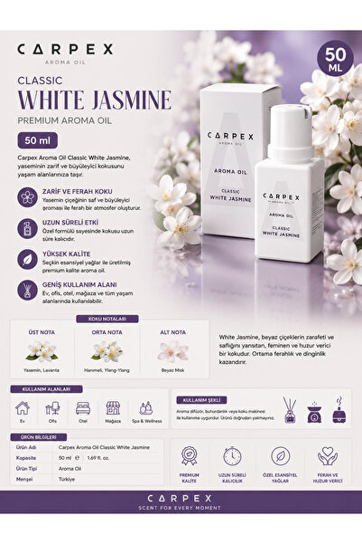 Carpex Aroma Oil 50 ml Classic White Jasmine