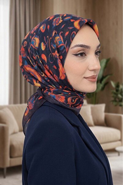 Big ModaEbrar Patterned Soft Scarf - 015