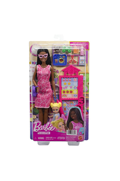 Barbie Set de joacă Brunetă Mulatto devine profesoră