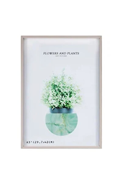 Zumzeria Decorative Silver Photo Frame in Plastic 29.7x42cm