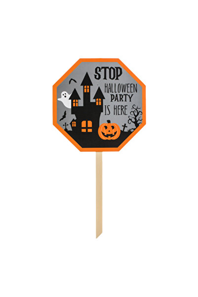 Zumzeria Placă decorativă din lemn pentru petrecerea de Halloween, cu mesajul...