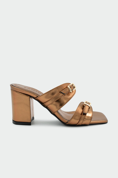 LAMİNTA Jodie Buckle Detailed Women's Jodie Heeled Slippers