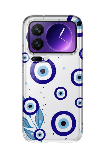FLAMENKO حافظة هاتف شفافة متوافقة مع نمط العين الليلية من Xiaomi 17 Pro
