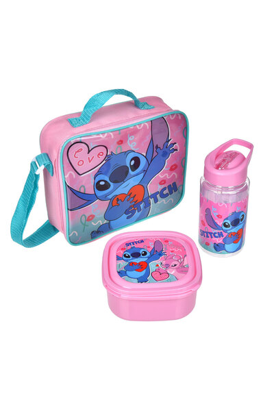 Lilo & Stitch Table Set with Thermal Bag, Lunch Box & Water Bottle featuring ...