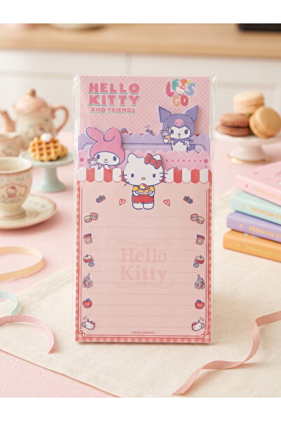 GiFi Kuromi & Hello Kitty Lisanlı Özel Kesim Bloknot Notluk
