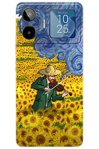 General Mobile GM 26 PRO 5G (G903) Uyumlu Kılıf Desen Baskılı Silikon Ayçiçeğ...