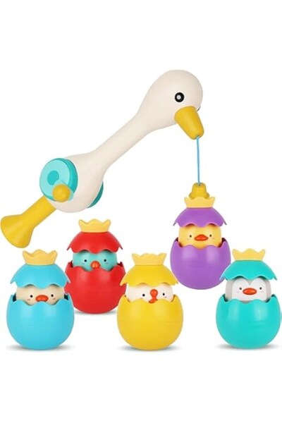 SARALMA Set complet de jucarii interactive pentru baie cu undita, animalute p...