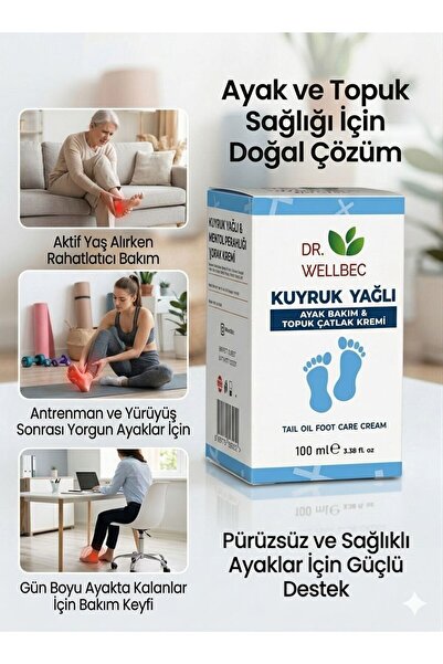 Dr Wellbec Dr. Wellbec Kuyruk Yağlı Topuk Çatlak & Ayak Bakım Kremi 100 ml