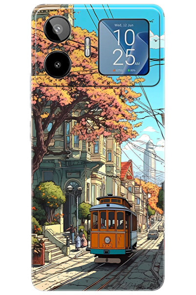 General Mobile GM 26 PRO 5G (G903) Uyumlu Kılıf Desen Baskılı Silikon Tramvay...