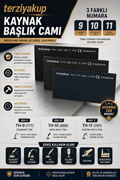 TYD ATHERMAL MUADİLİ KAYNAK CAMI -10 Numara - 1 Adet