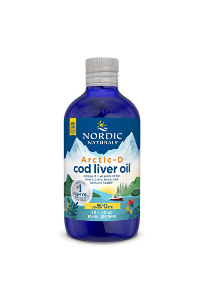 Nordic Naturals Ulei de ficat de cod arctic + D3, 750 mg și 1000 UI, Nordic N...